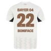 Original Fußballtrikot Bayer 04 Leverkusen Victor Boniface 22 Auswärtstrikot 2024-25 Für Herren